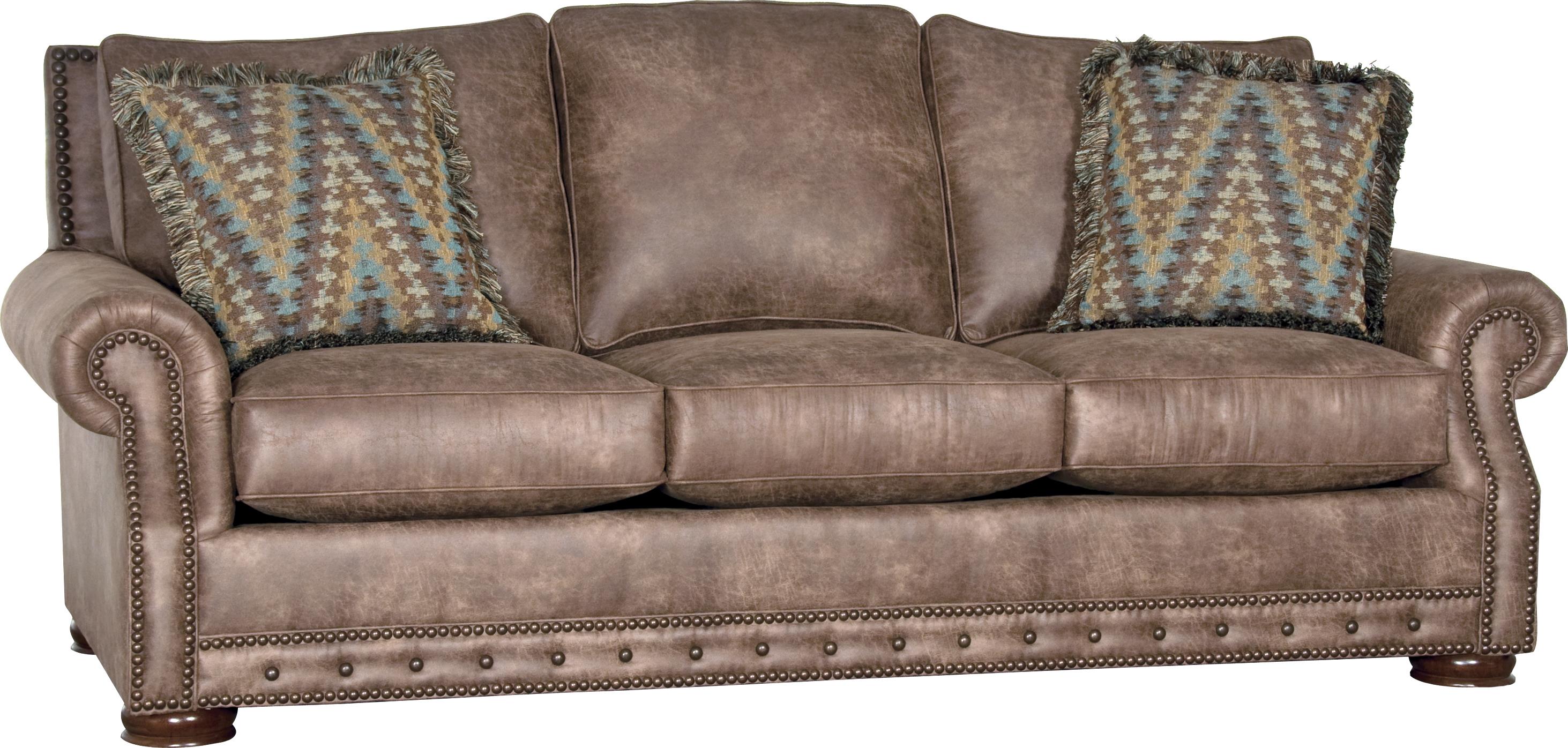 Mayo 2900 Rolled Arm Sofa w/ Nailhead Trim Howell Furniture Sofas